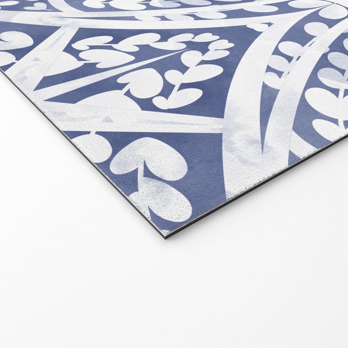 Leaves indigo fantasy tiled 4 Welcome Mat Gallery Image 2