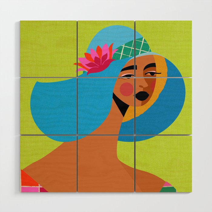 Sun Hat Wood Wall Art Gallery Image 1
