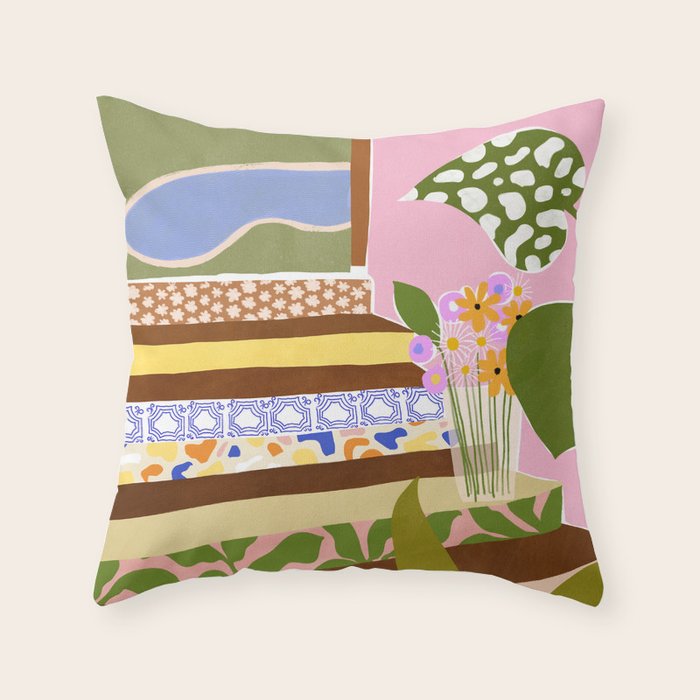 Swimming Pool Throw Pillow Gallery Image 6