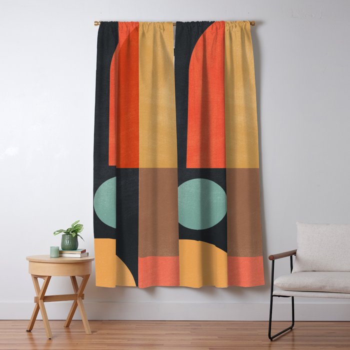 geometric abstract 19 Window Curtain Gallery Image 5