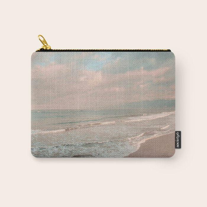 Santa Monica Beach - Coastal Landscape Photography, California Carry All Pouch Gallery Image 1