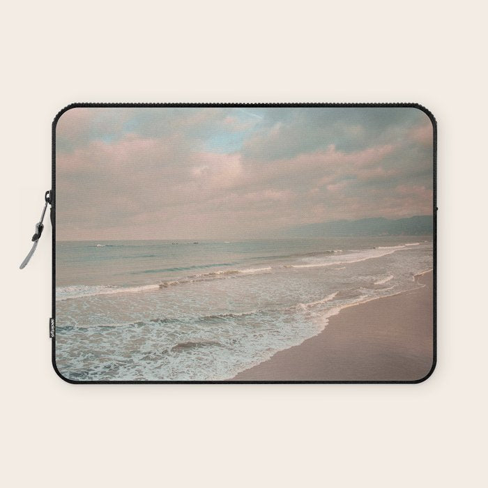 Santa Monica Beach - Coastal Landscape Photography, California Laptop Sleeve