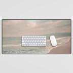 Santa Monica Beach - Coastal Landscape Photography, California Desk Mat Gallery Image 1