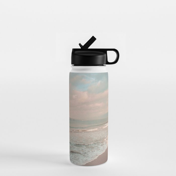 Santa Monica Beach - Coastal Landscape Photography, California Water Bottle Gallery Image 1