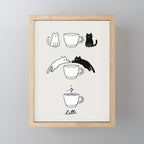 Coffee Cat 2: Catte Mini Art Print Gallery Image 1