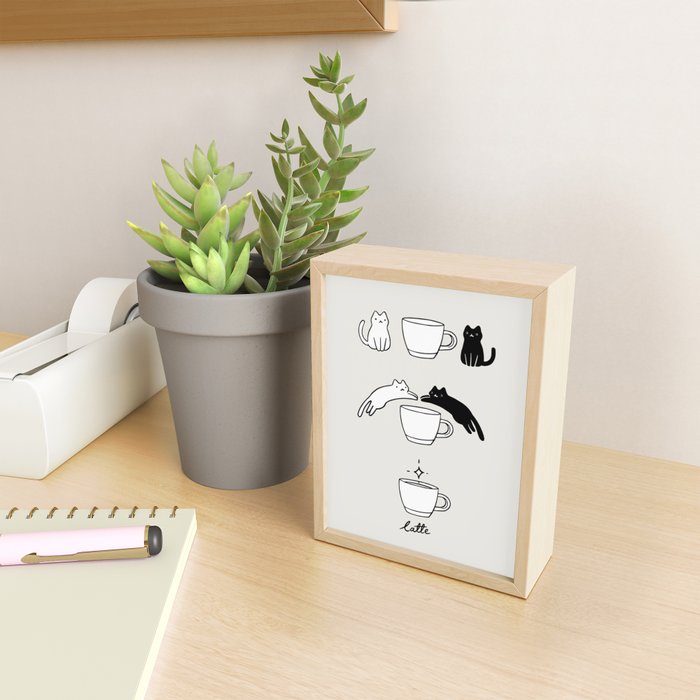 Coffee Cat 2: Catte Mini Art Print Gallery Image 2