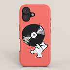 Record bear iPhone Case Gallery Image 1
