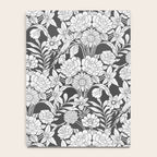 Vintage bohemian black white roses country floral Notebook Gallery Image 4