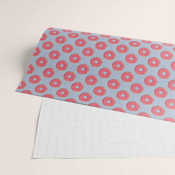FAST FOOD / Donut - pattern Wrapping Paper Gallery Image 2