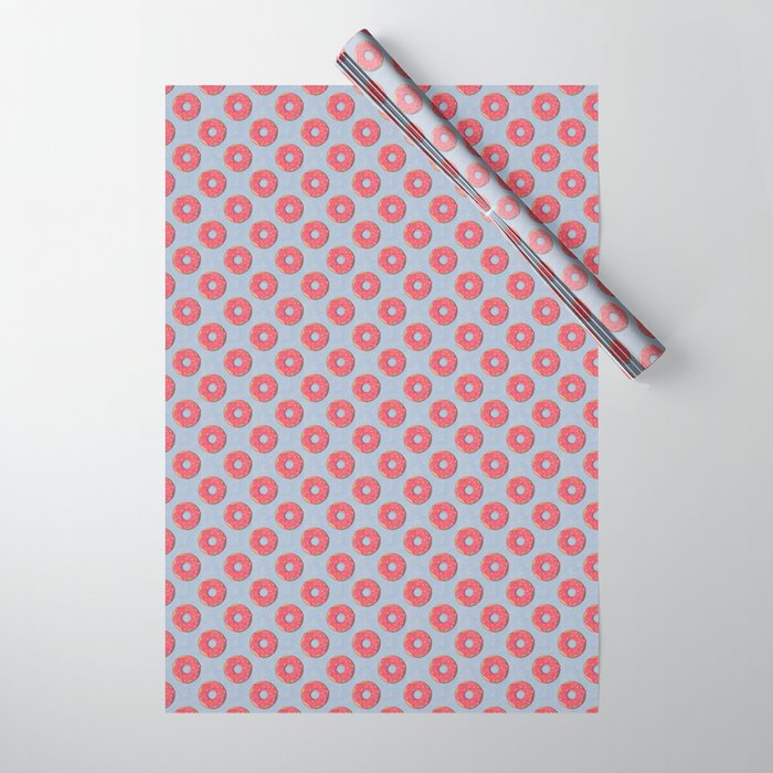 FAST FOOD / Donut - pattern Wrapping Paper Gallery Image 1