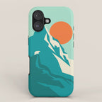 As the sun rises over the peak iPhone Case Gallery Image 1