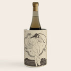 The High Priestess Card Poster. Witchy Girl and Mystic Snake Wine Chiller Gallery Image 1