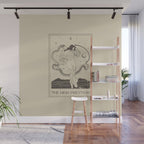 The High Priestess Card Poster. Witchy Girl and Mystic Snake Wall Mural Gallery Image 1