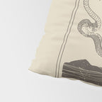 The High Priestess Card Poster. Witchy Girl and Mystic Snake Pillow Sham Gallery Image 4