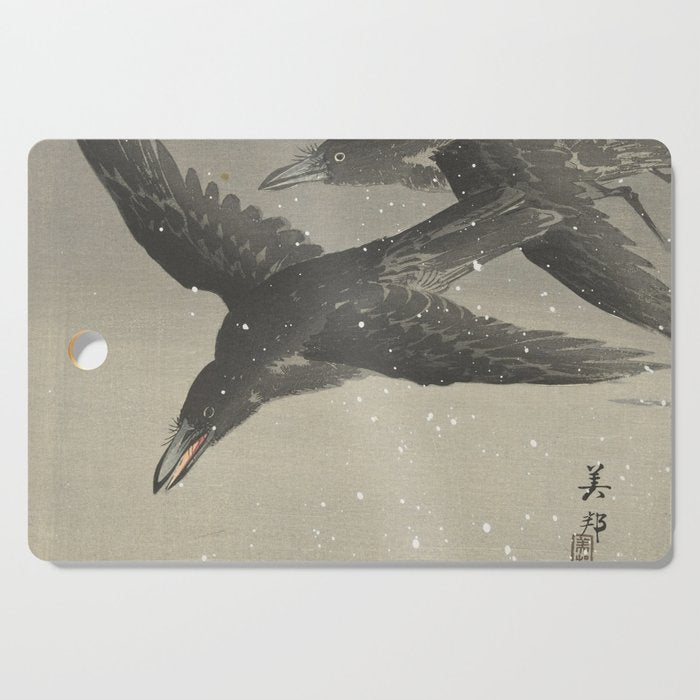 Crows in the snow Cutting Board Gallery Image 1