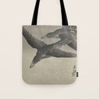 Crows in the snow Tote Bag Gallery Image 1