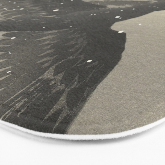 Crows in the snow Bath Mat Gallery Image 3