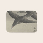 Crows in the snow Bath Mat Gallery Image 1