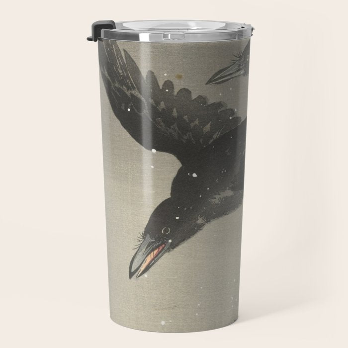 Crows in the snow Travel Mug Gallery Image 3