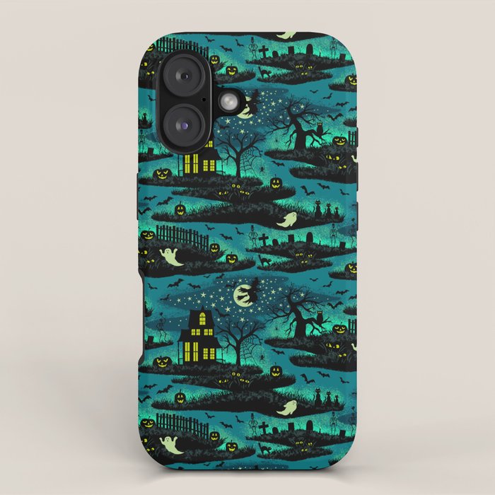 Halloween Night - Fox Fire Green iPhone Case Gallery Image 1