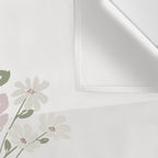 Wildflower bouquet in vase illustration - beige muted pink and dusty green flowers Wall Tapestry Gallery Image 3