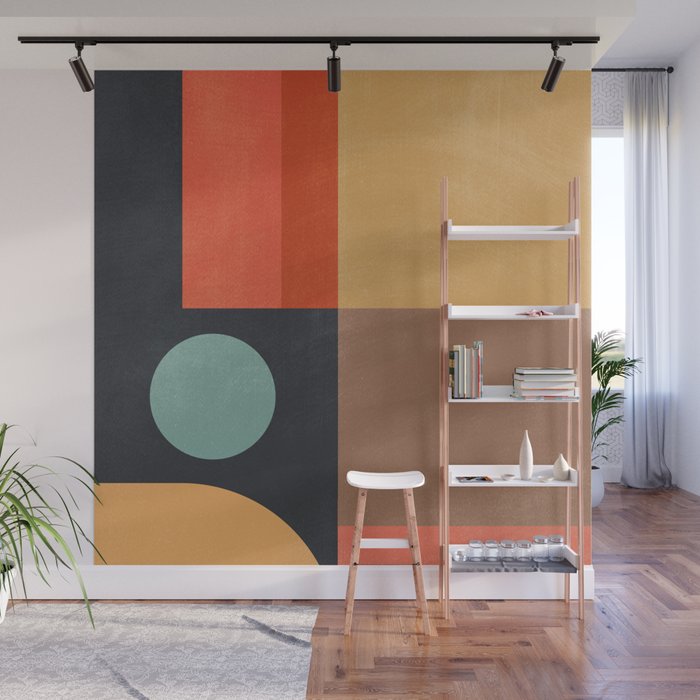 geometric abstract 19 Wall Mural Gallery Image 1