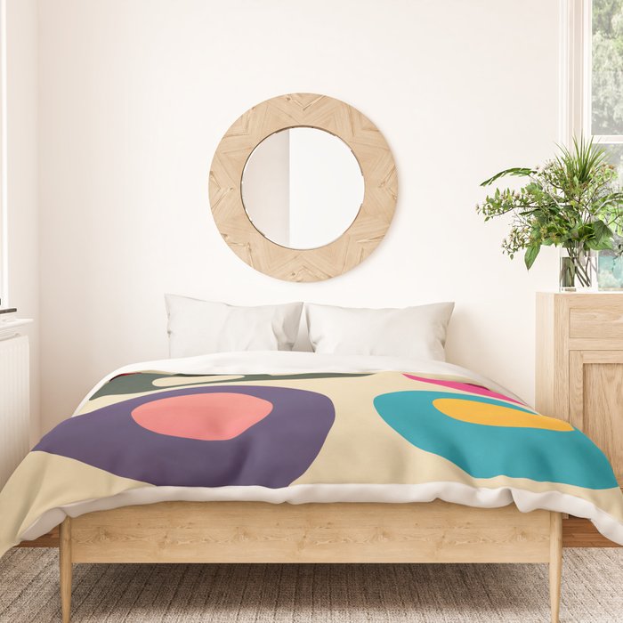 Mid-Century Abstract Balance 11 Duvet Cover Gallery Image 3