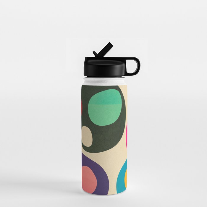 Mid-Century Abstract Balance 11 Water Bottle Gallery Image 1