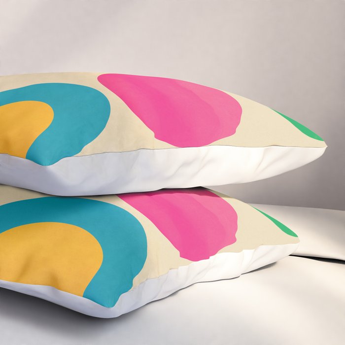 Mid-Century Abstract Balance 11 Pillow Sham Gallery Image 3