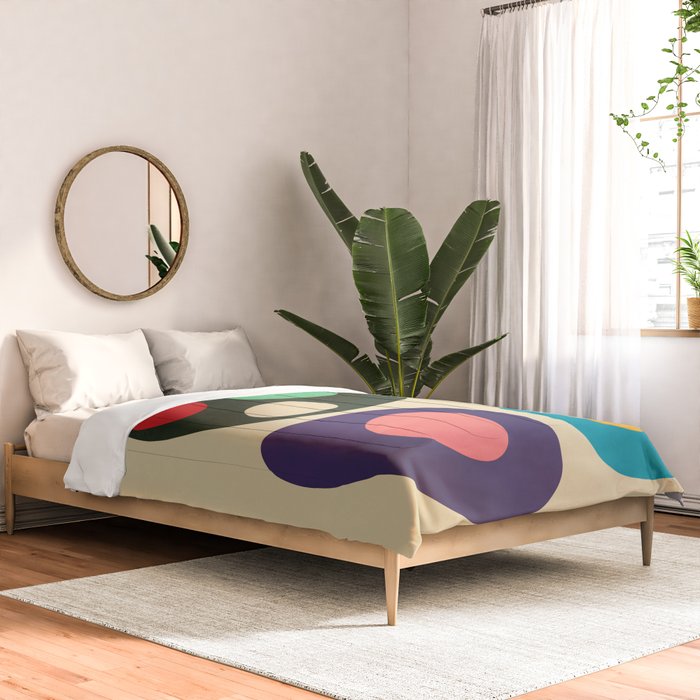 Mid-Century Abstract Balance 11 Comforter Gallery Image 2