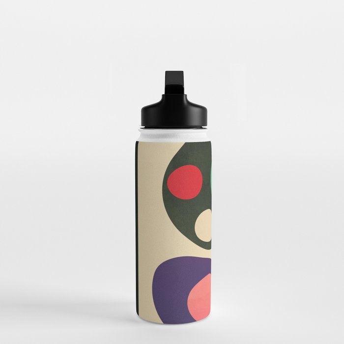 Mid-Century Abstract Balance 11 Water Bottle Gallery Image 3