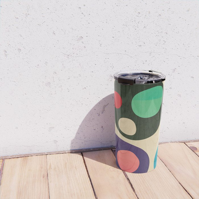 Mid-Century Abstract Balance 11 Travel Mug Gallery Image 4