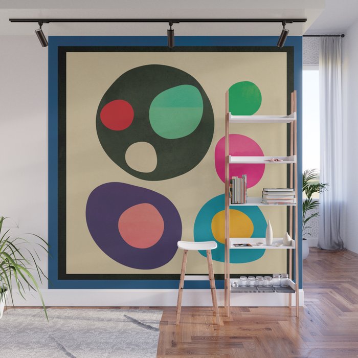 Mid-Century Abstract Balance 11 Wall Mural Gallery Image 1