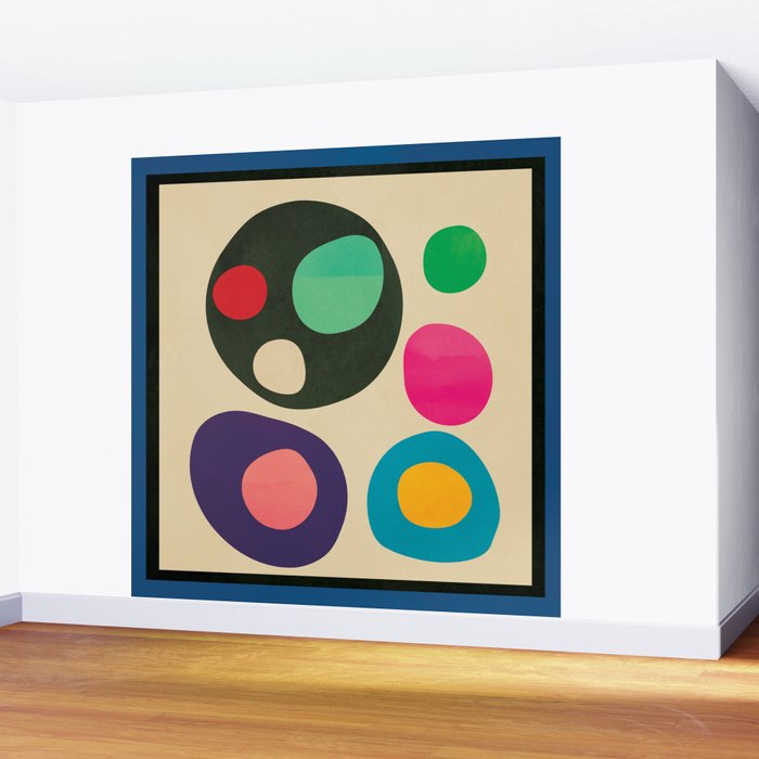 Mid-Century Abstract Balance 11 Wall Mural Gallery Image 2