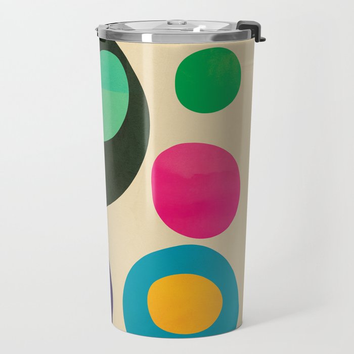 Mid-Century Abstract Balance 11 Travel Mug Gallery Image 2