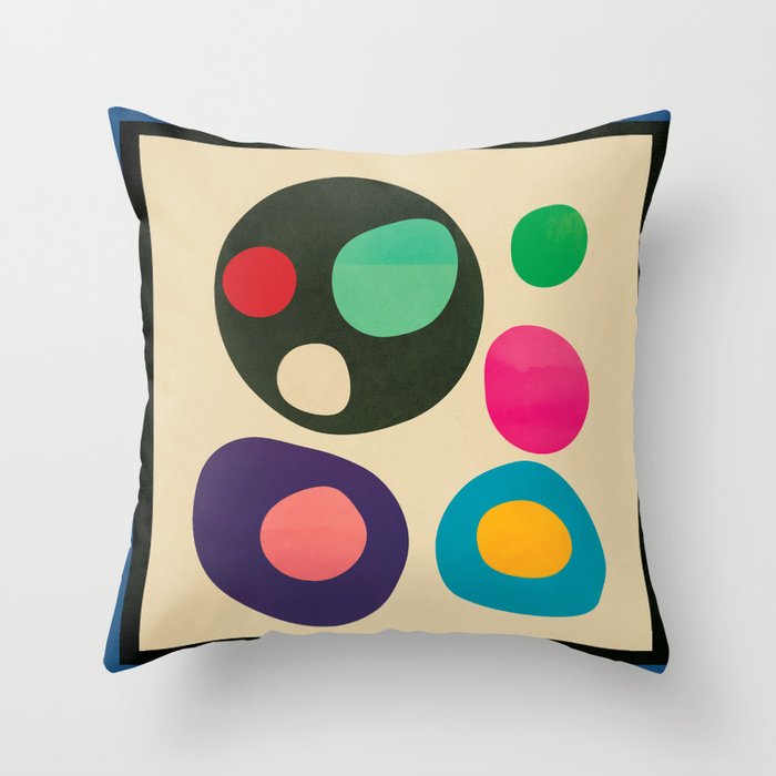 Mid-Century Abstract Balance 11 Throw Pillow Gallery Image 6