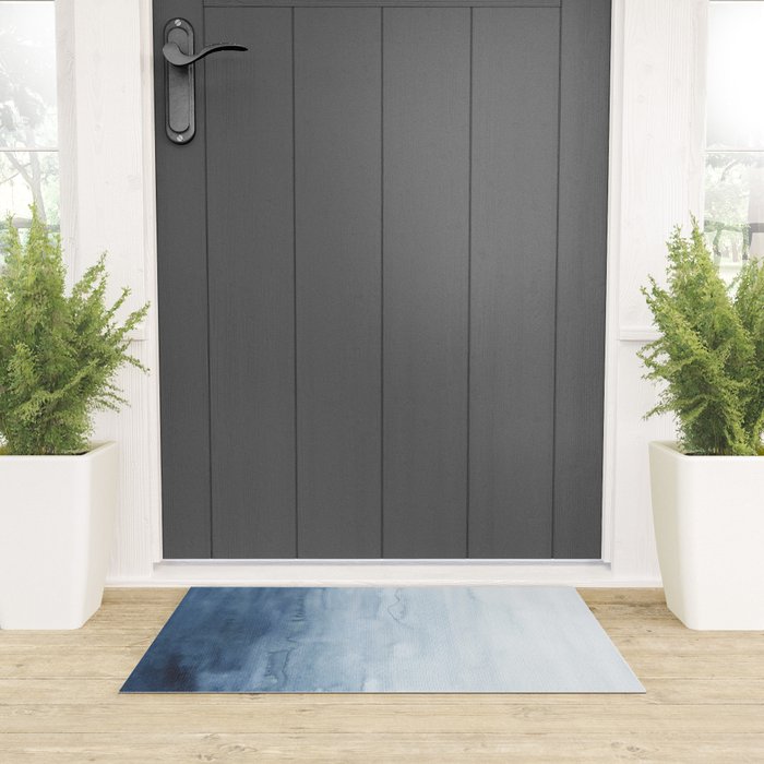 Indigo Abstract Painting | No. 4 Welcome Mat Gallery Image 3