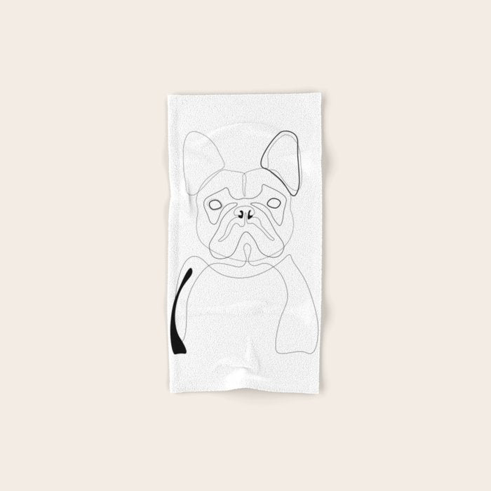 French Bulldog Bath Towel Gallery Image 1