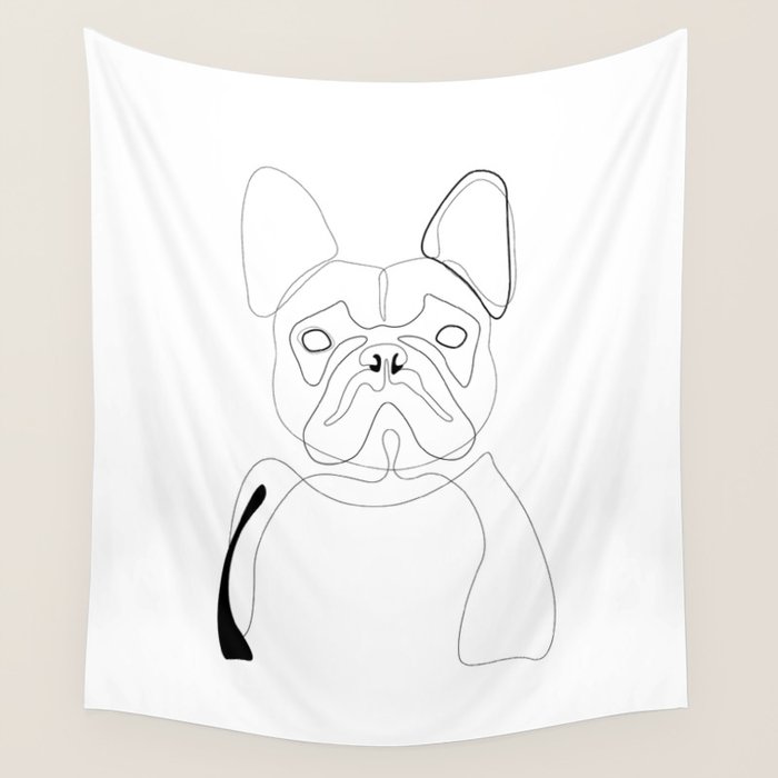 French Bulldog Wall Tapestry Gallery Image 1