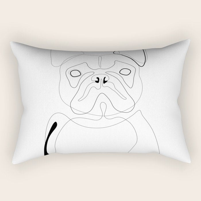 French Bulldog Rectangular Pillow Gallery Image 2