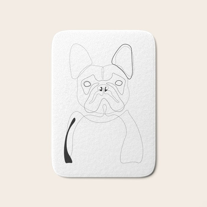 French Bulldog Bath Mat Gallery Image 1