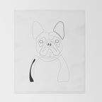 French Bulldog Throw Blanket Gallery Image 2