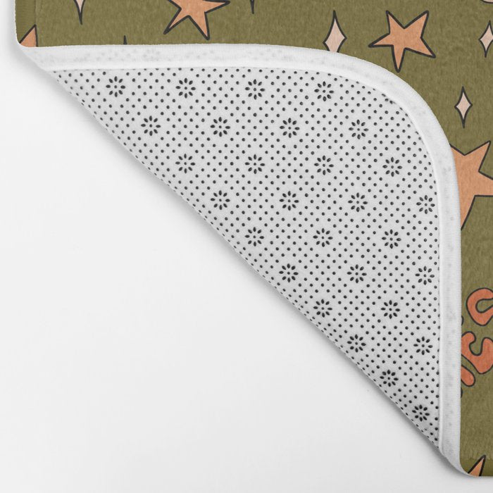 Aries Orange Print Bath Mat Gallery Image 2