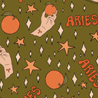 Aries Orange Print Coffee Mug Gallery Image 2