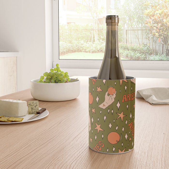Aries Orange Print Wine Chiller Gallery Image 4