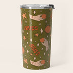 Aries Orange Print Travel Mug Gallery Image 2