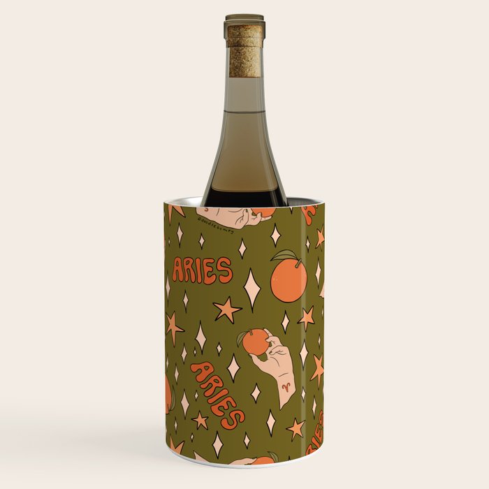 Aries Orange Print Wine Chiller Gallery Image 2
