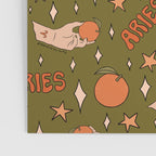 Aries Orange Print Poster Gallery Image 3