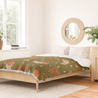 Aries Orange Print Duvet Cover Gallery Image 2