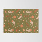 Aries Orange Print Rug Gallery Image 2